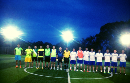 Giao hữu bóng đá giữa đội bóng E1 Sigma và đội bóng dự án Haseko